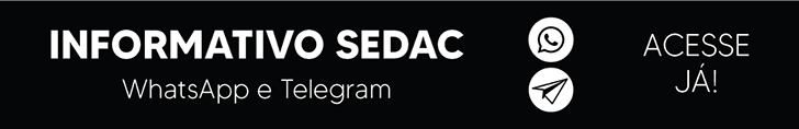 banner informativo sedac whatsapp e telegram